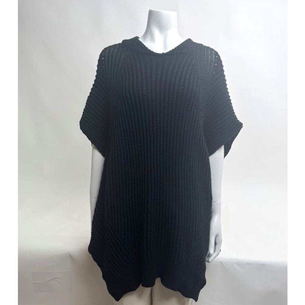 Alexander Wang NWT Black Asymmetrical Knit Mini Dress Sweater Size S